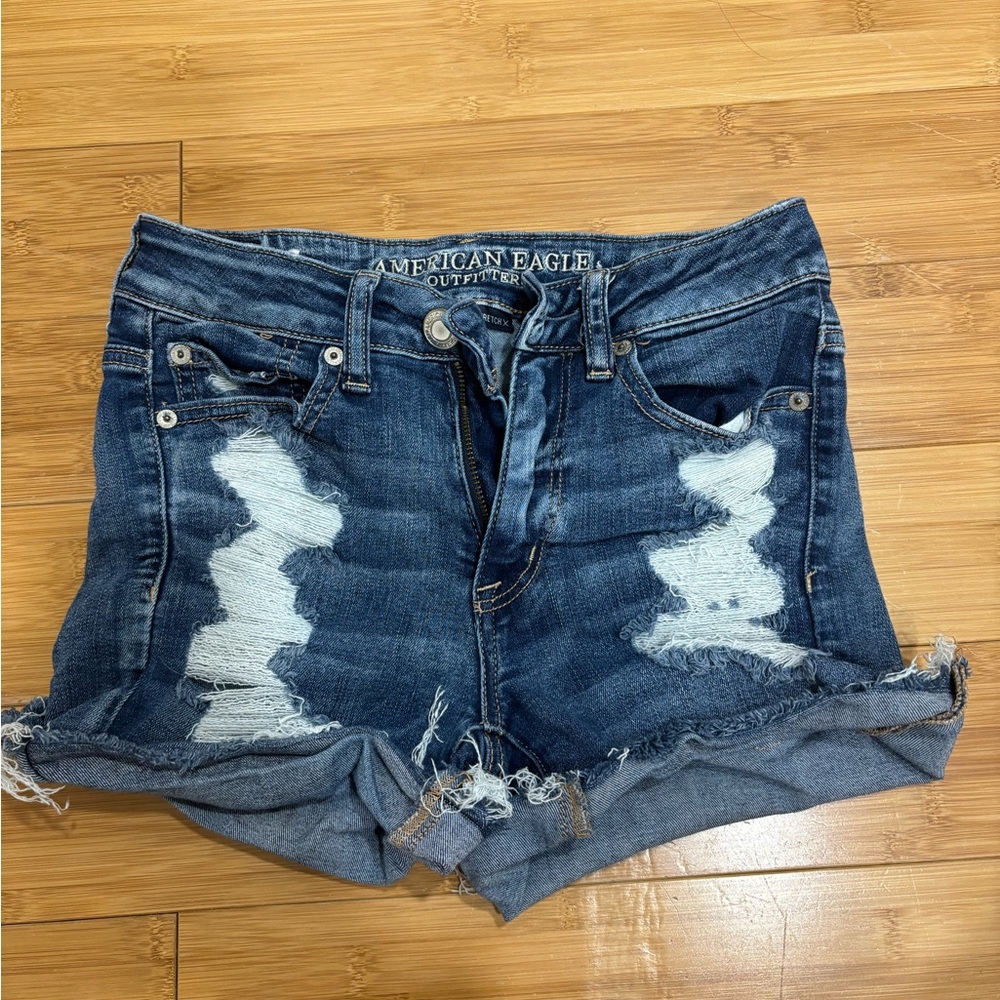 American Eagle Outfitters Women's Blue Denim Shorts